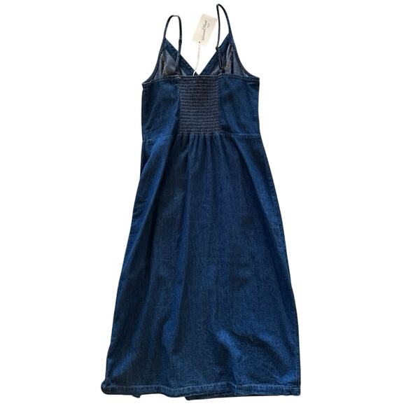 Universal Thread Midi Denim Spaghetti Strap Dress Size Small - Picture 2 of 5